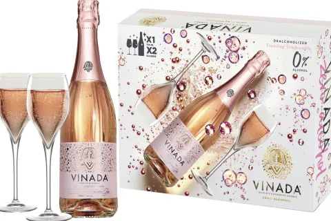 VINADA Tempranillo Rosé incl 2 Glazen Cadeaupakket